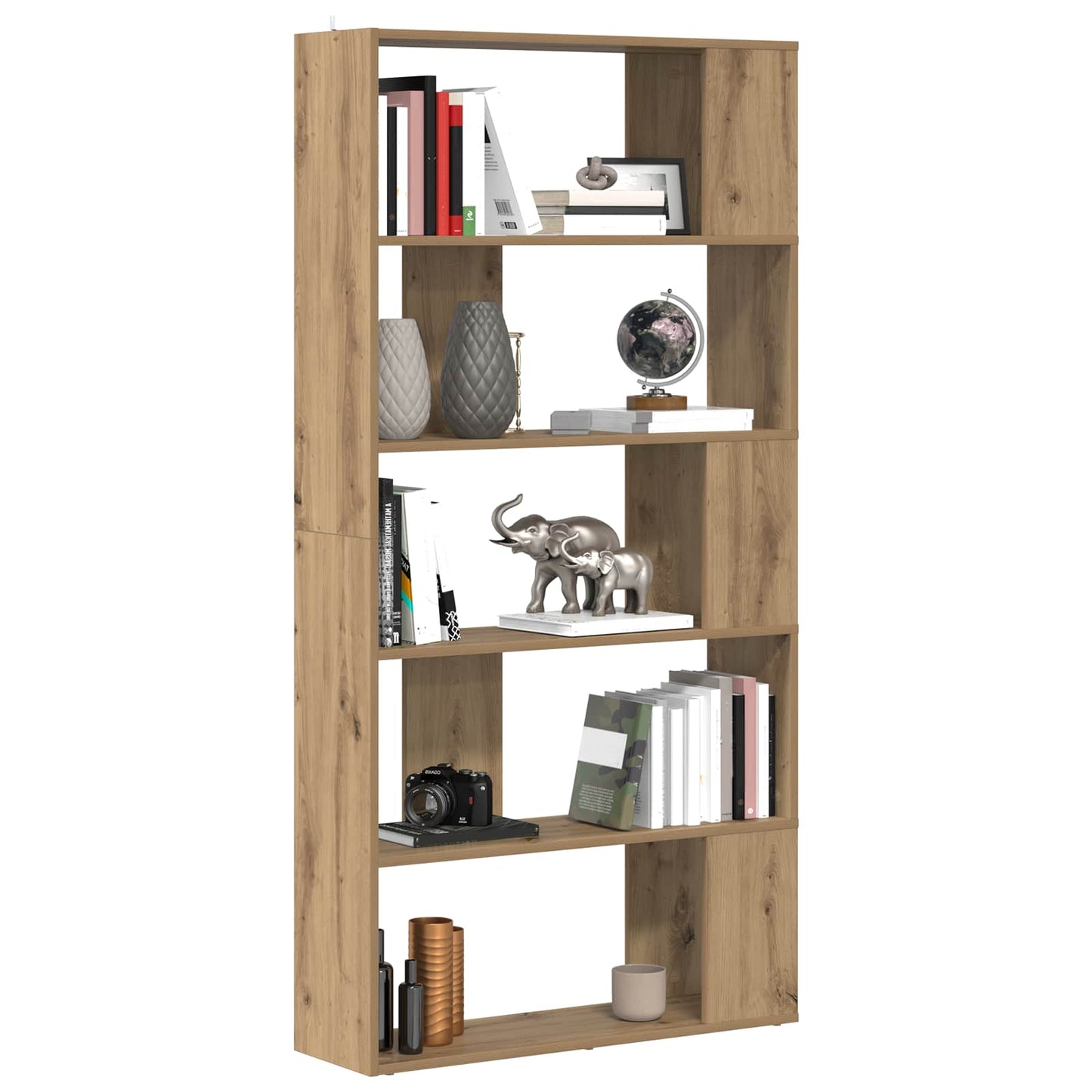 Bücherregal 80 x 24 x 159 cm Holzwerkstoff Artisan-Eiche