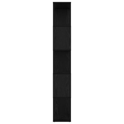 Bücherregal 80 x 24 x 159 cm Holzwerkstoff Schwarz Eichen-Optik
