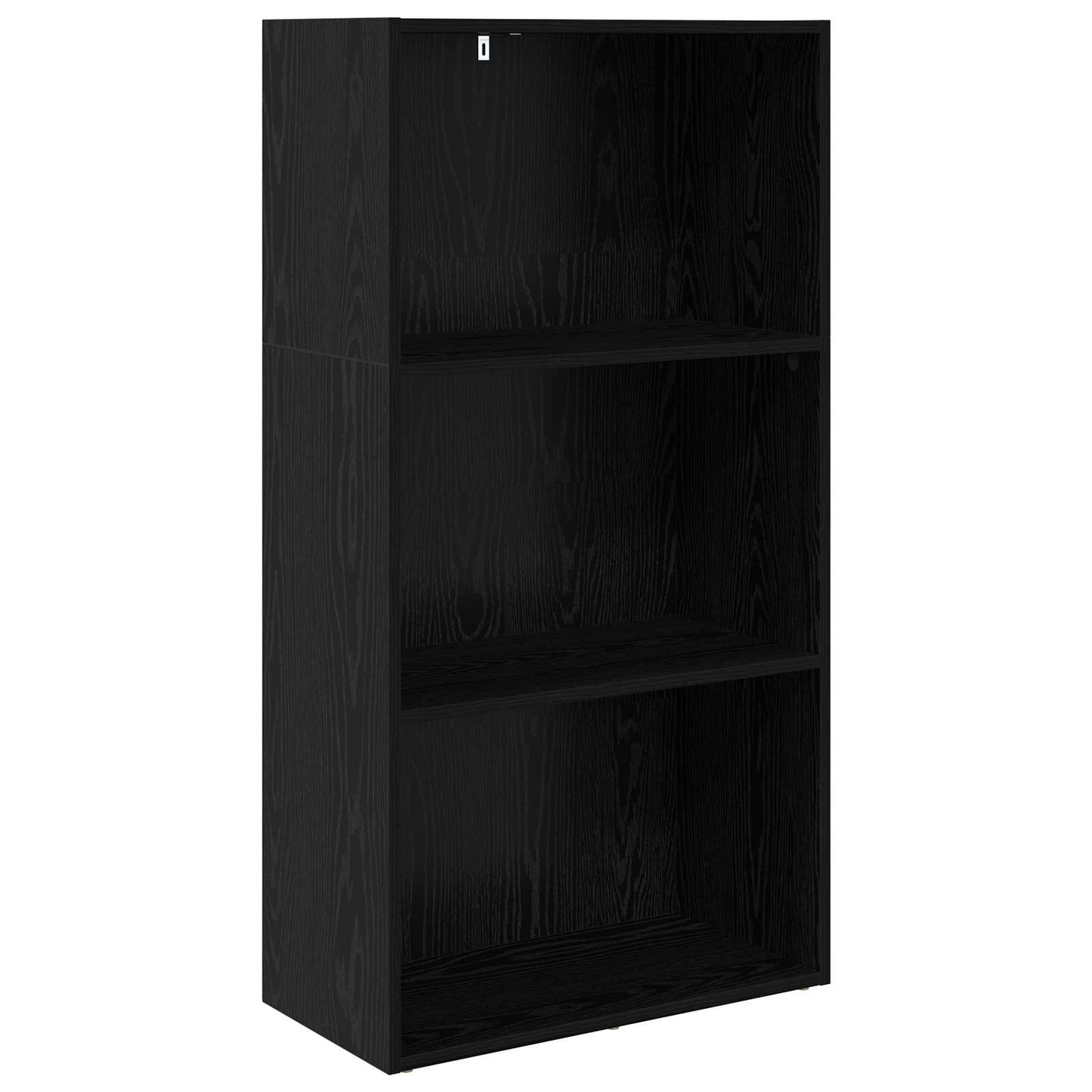 Bücherregal 60 x 30 x 114 cm Holzwerkstoff Schwarz Eichen-Optik
