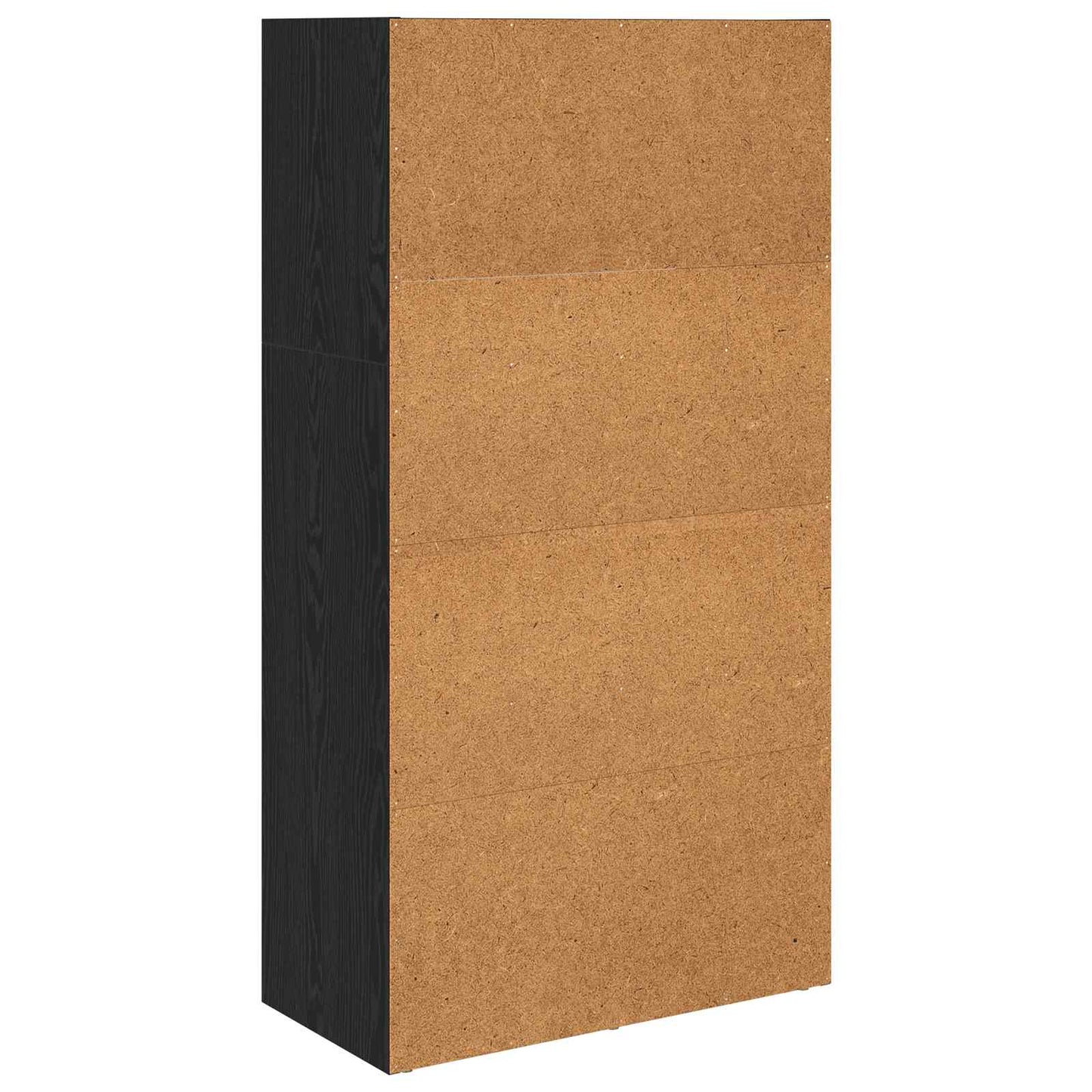 Bücherregal 60 x 30 x 114 cm Holzwerkstoff Schwarz Eichen-Optik