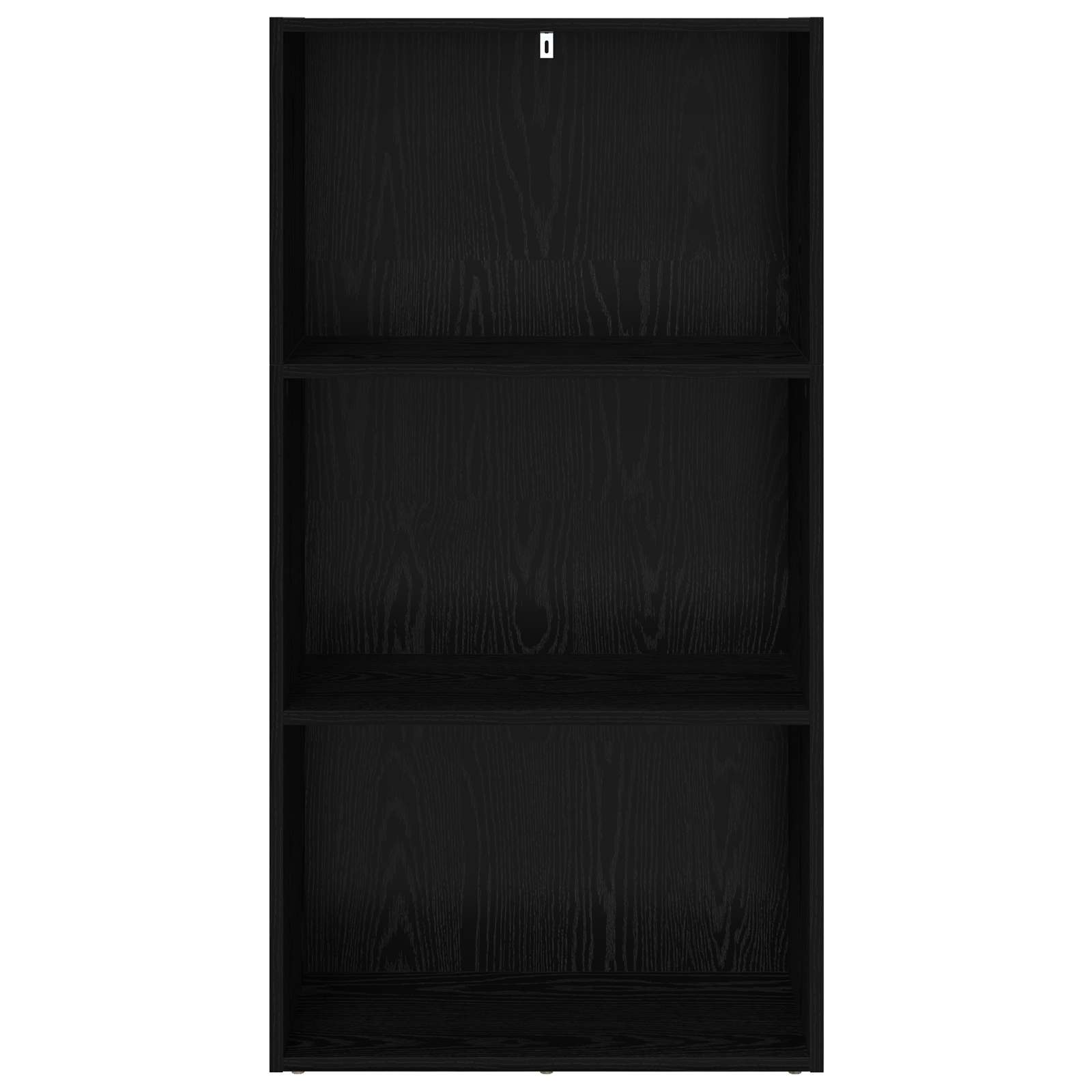 Bücherregal 60 x 30 x 114 cm Holzwerkstoff Schwarz Eichen-Optik