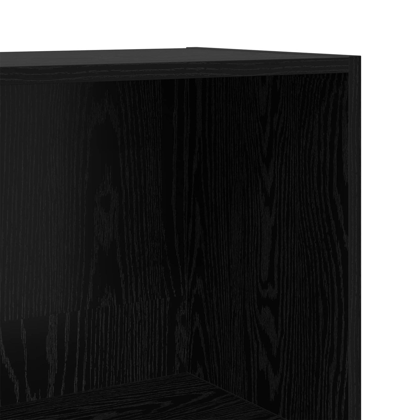 Bücherregal 80 x 30 x 114 cm Holzwerkstoff Schwarz Eichen-Optik