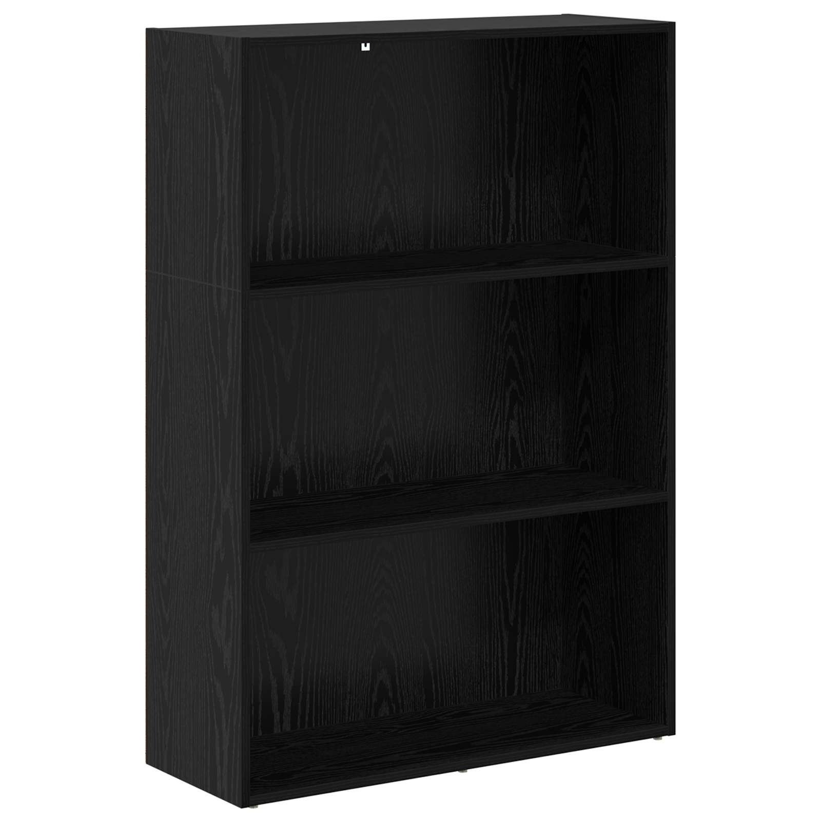 Bücherregal 80 x 30 x 114 cm Holzwerkstoff Schwarz Eichen-Optik