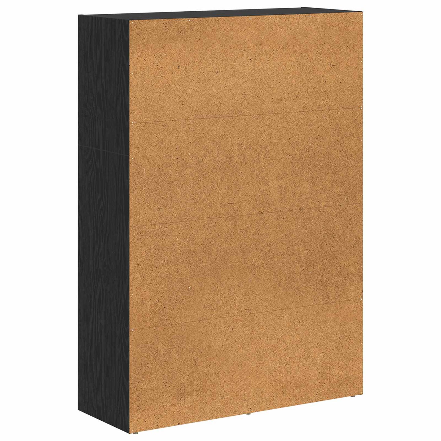 Bücherregal 80 x 30 x 114 cm Holzwerkstoff Schwarz Eichen-Optik