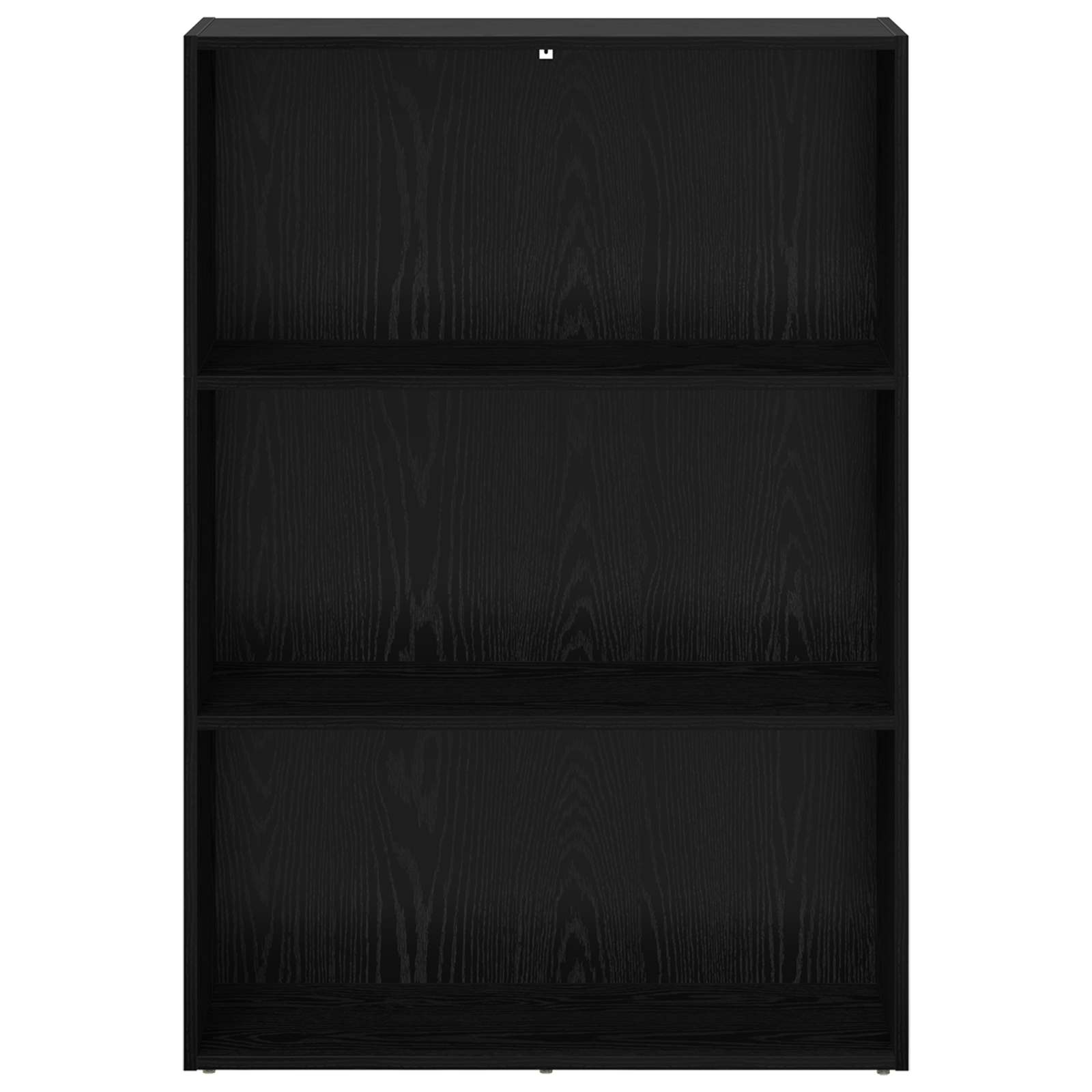 Bücherregal 80 x 30 x 114 cm Holzwerkstoff Schwarz Eichen-Optik