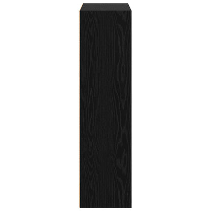Bücherregal 80 x 30 x 114 cm Holzwerkstoff Schwarz Eichen-Optik