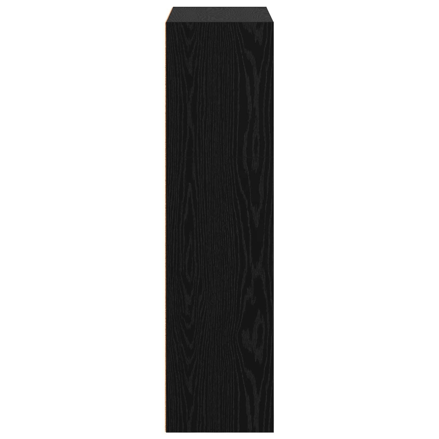 Bücherregal 80 x 30 x 114 cm Holzwerkstoff Schwarz Eichen-Optik
