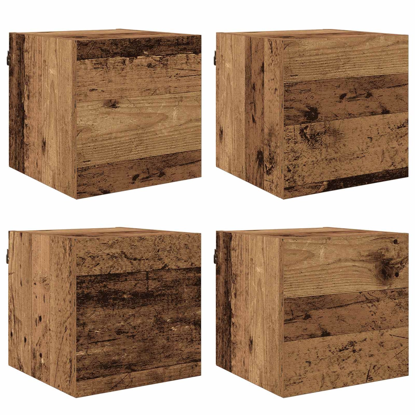 Wandmontiertes TV-Regal Altholz Holzwerkstoff