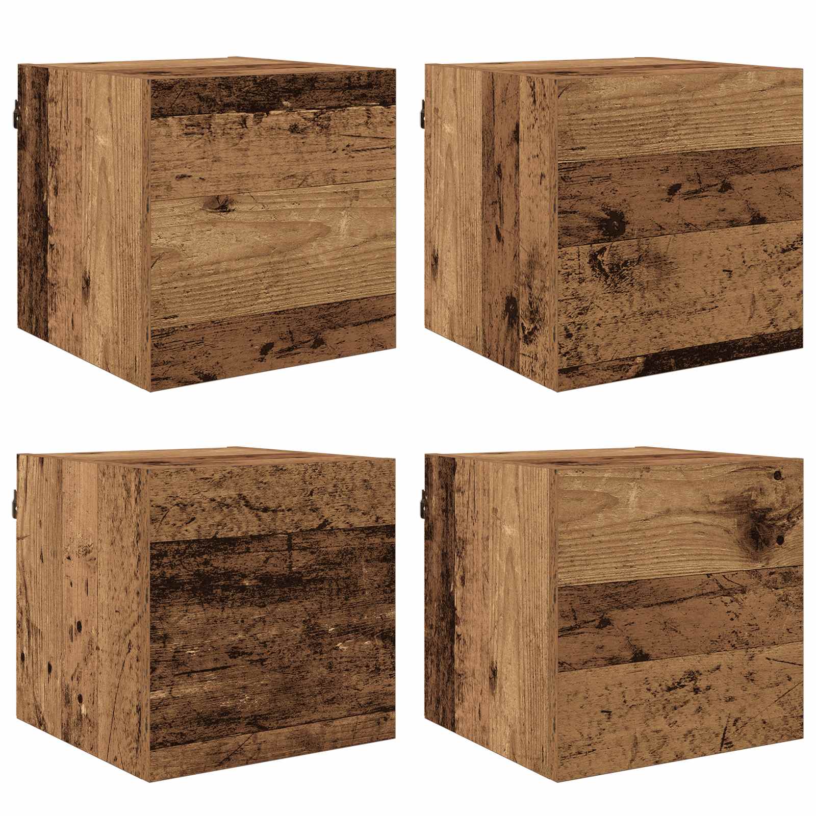 Wandmontiertes TV-Regal Altholz Holzwerkstoff
