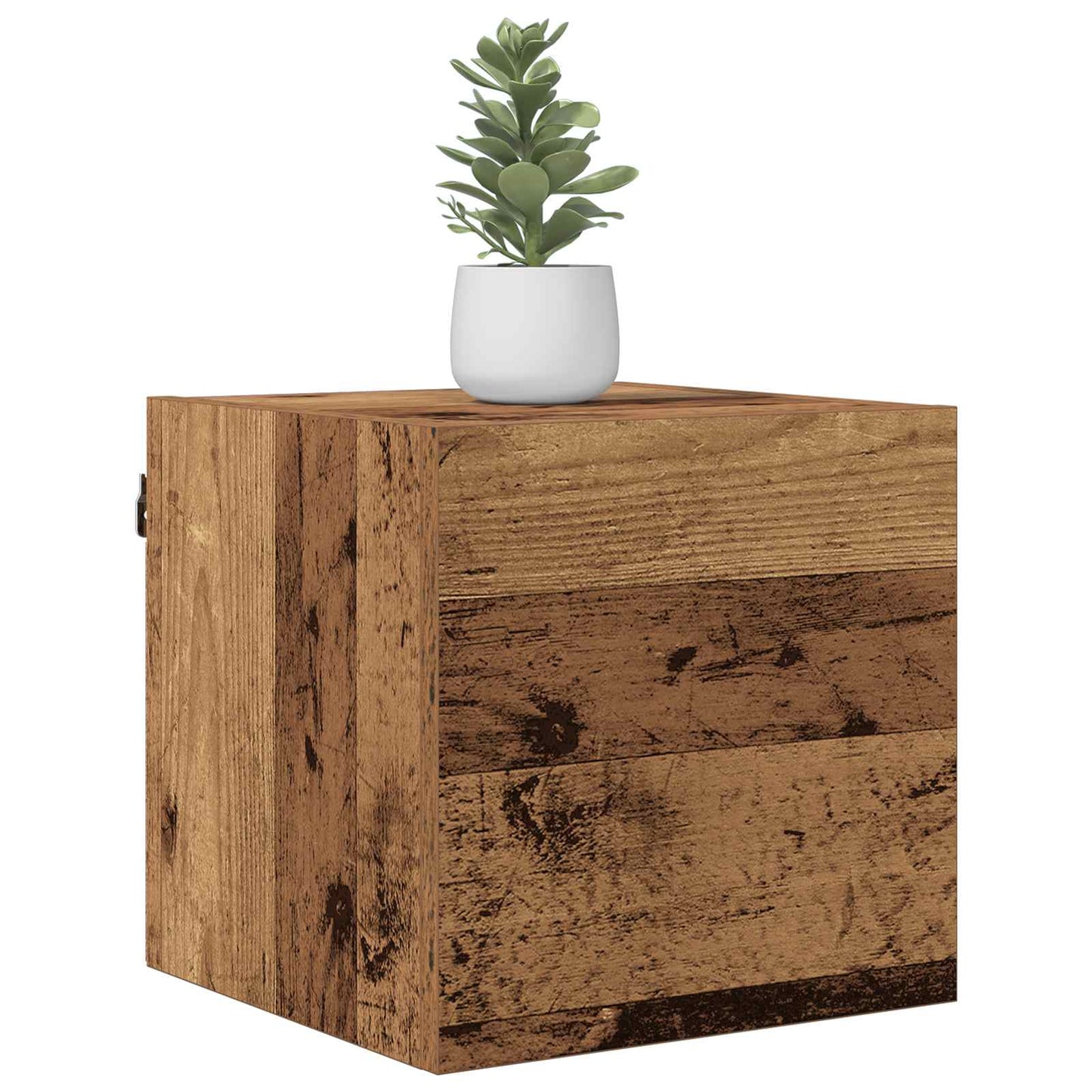Wandmontiertes TV-Regal Altholz Holzwerkstoff