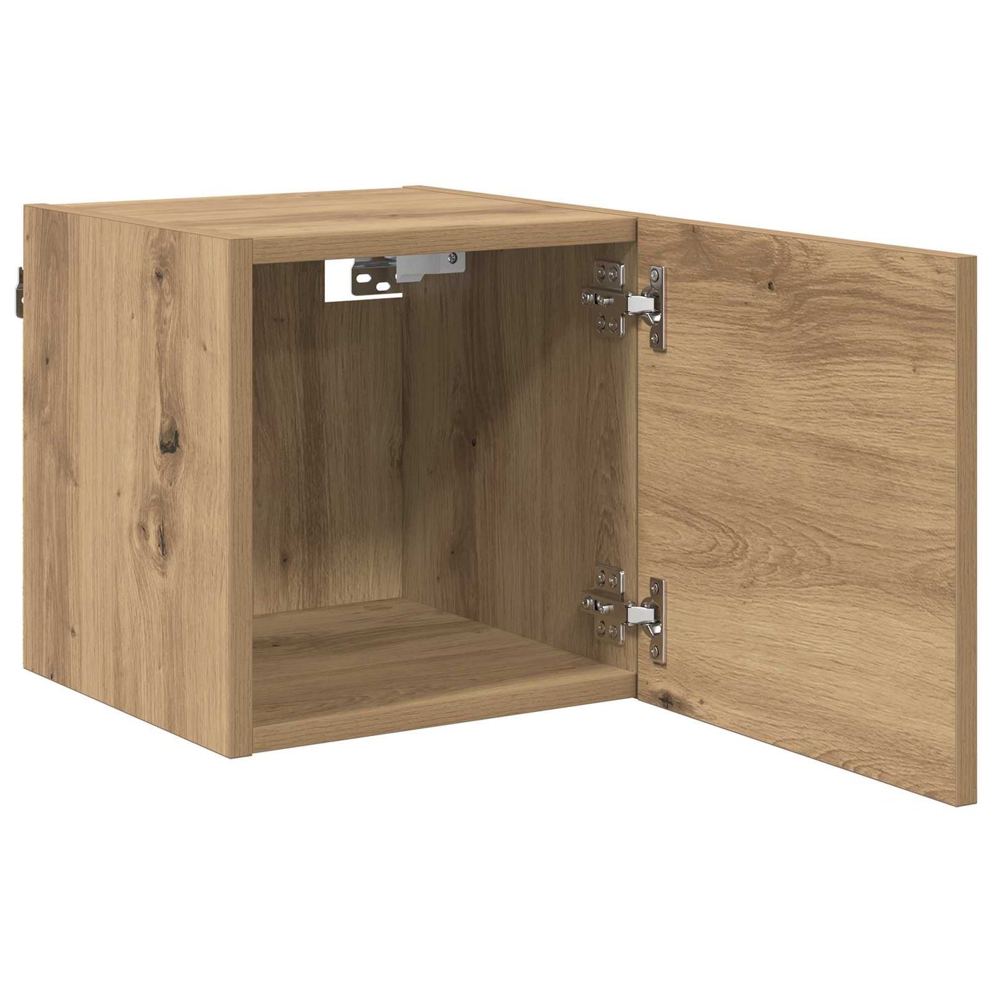 Wandmontiertes TV-Regal Artisan-Eiche Holzwerkstoff