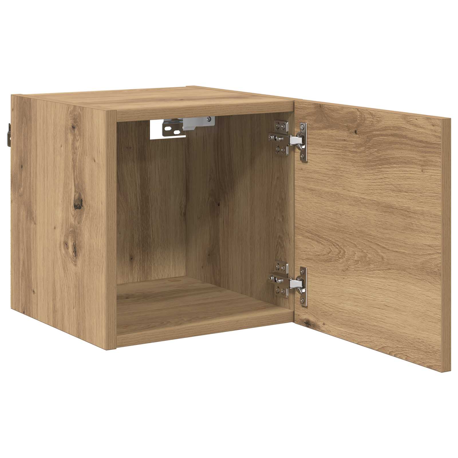 Wandmontiertes TV-Regal Artisan-Eiche Holzwerkstoff