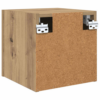Wandmontiertes TV-Regal Artisan-Eiche Holzwerkstoff