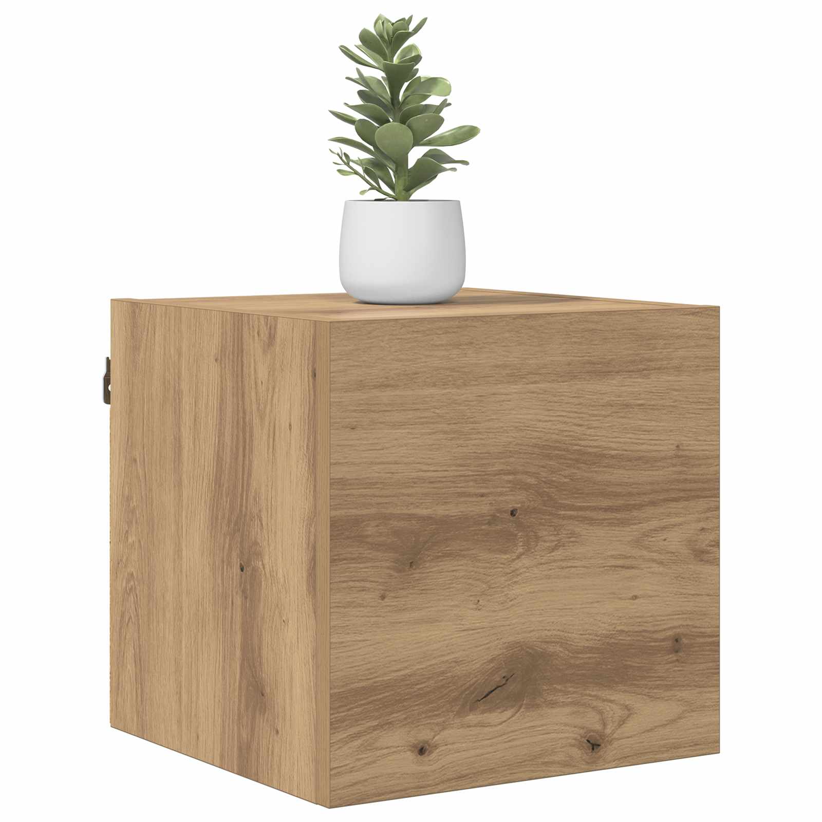 Wandmontiertes TV-Regal Artisan-Eiche Holzwerkstoff