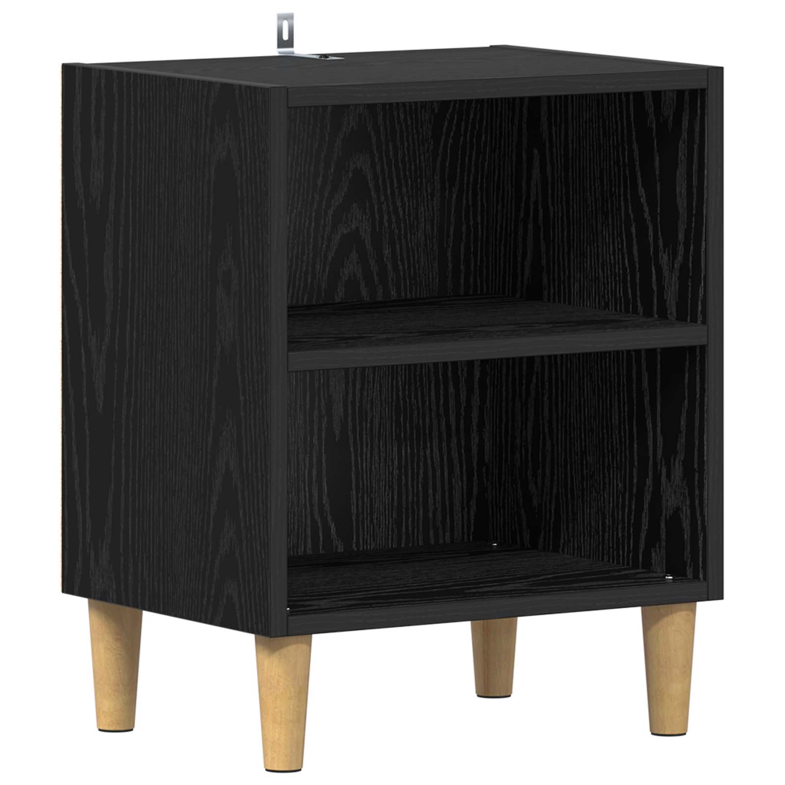 Bettschrank Schwarz Eichen-Optik 40 x 30 x 50 cm Holzwerkstoff