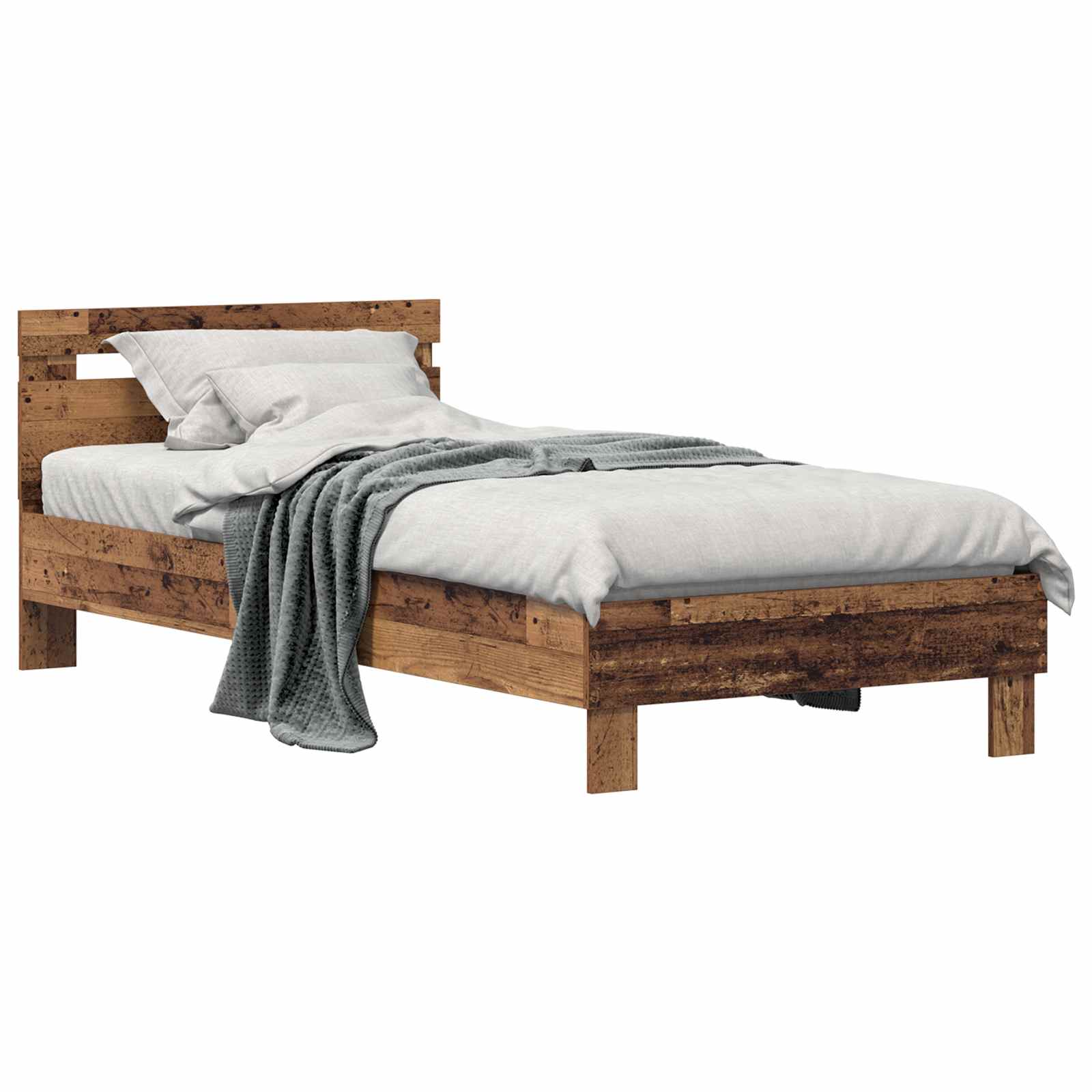 Bettrahmen Altholz 98,5 x 200 cm Holzwerkstoff