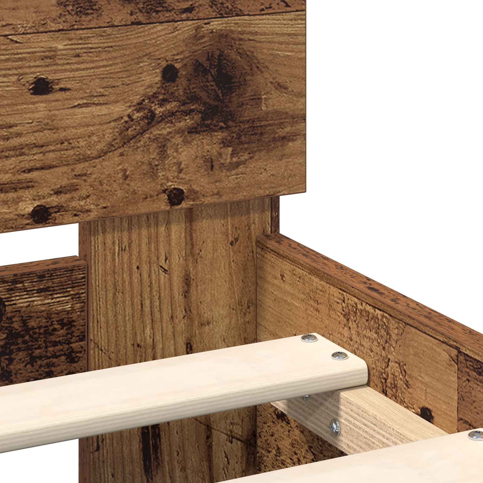 Bettrahmen Altholz 75 x 190 cm Holzwerkstoff