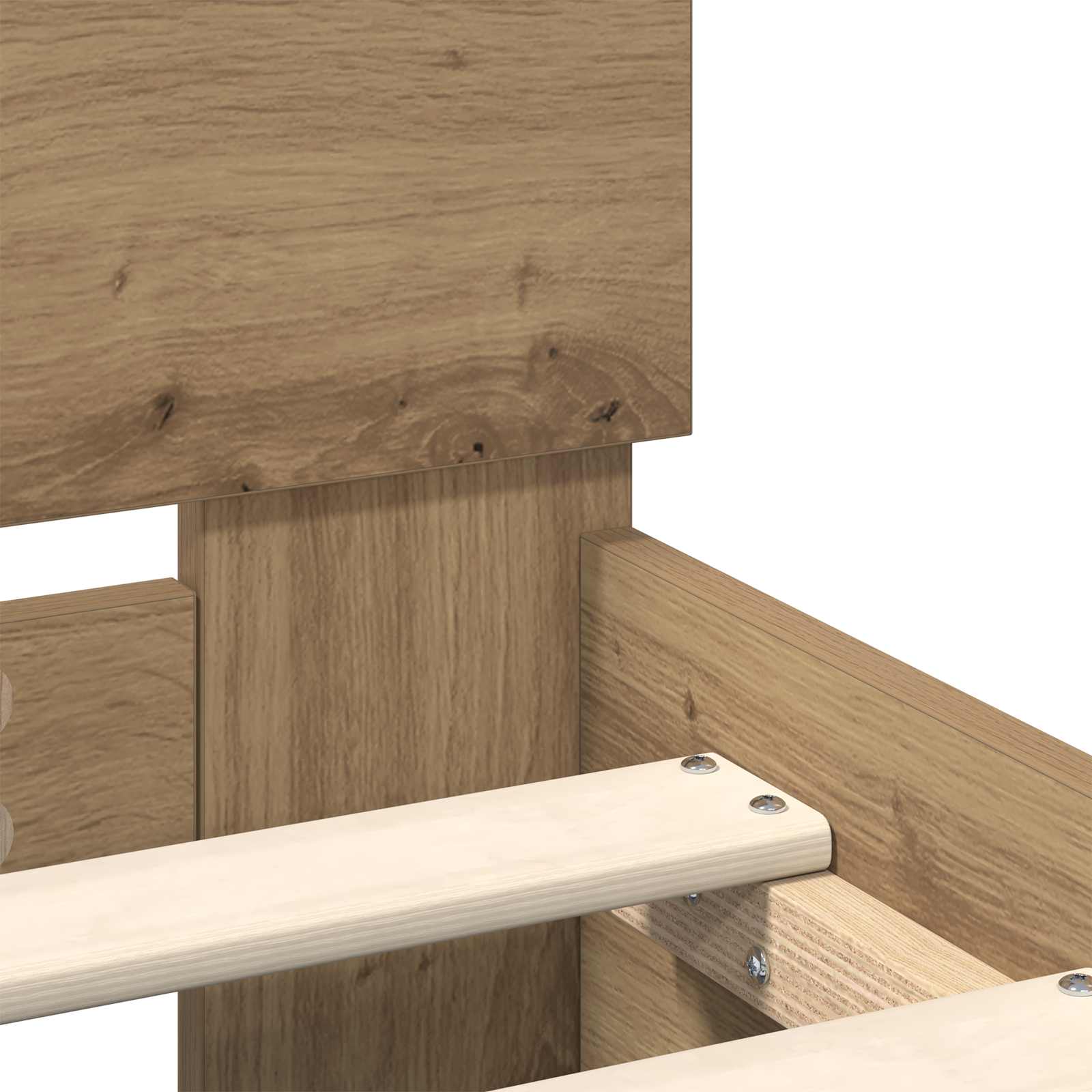 Bettrahmen Artisan-Eiche 75 x 190 cm Holzwerkstoff