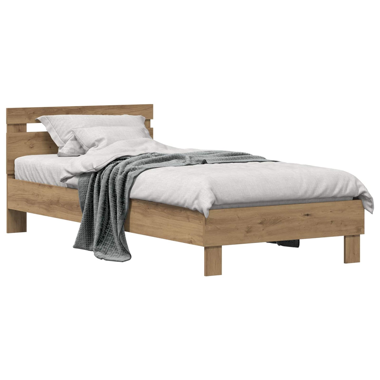 Bettrahmen Artisan-Eiche 75 x 190 cm Holzwerkstoff