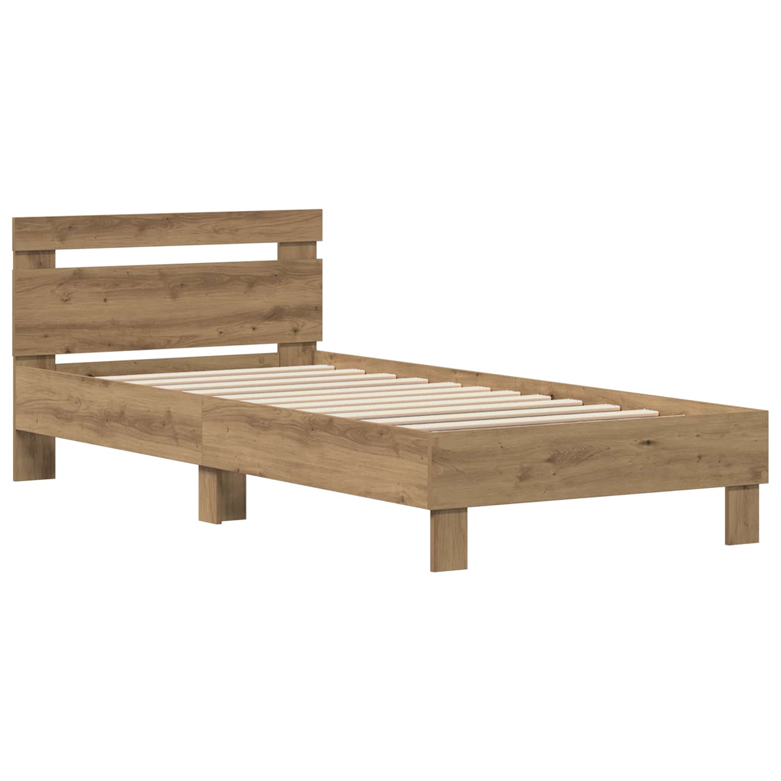 Bettrahmen Artisan-Eiche 75 x 190 cm Holzwerkstoff