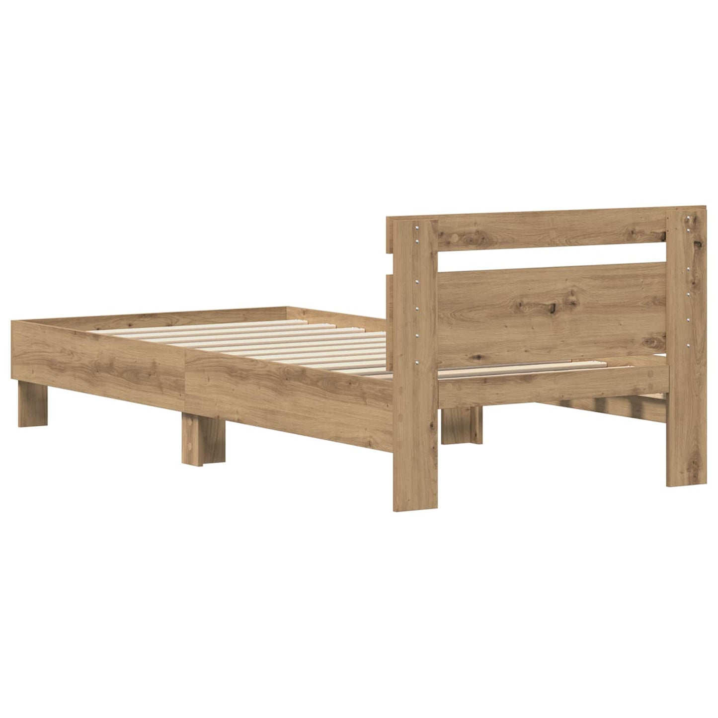 Bettrahmen Artisan-Eiche 75 x 190 cm Holzwerkstoff