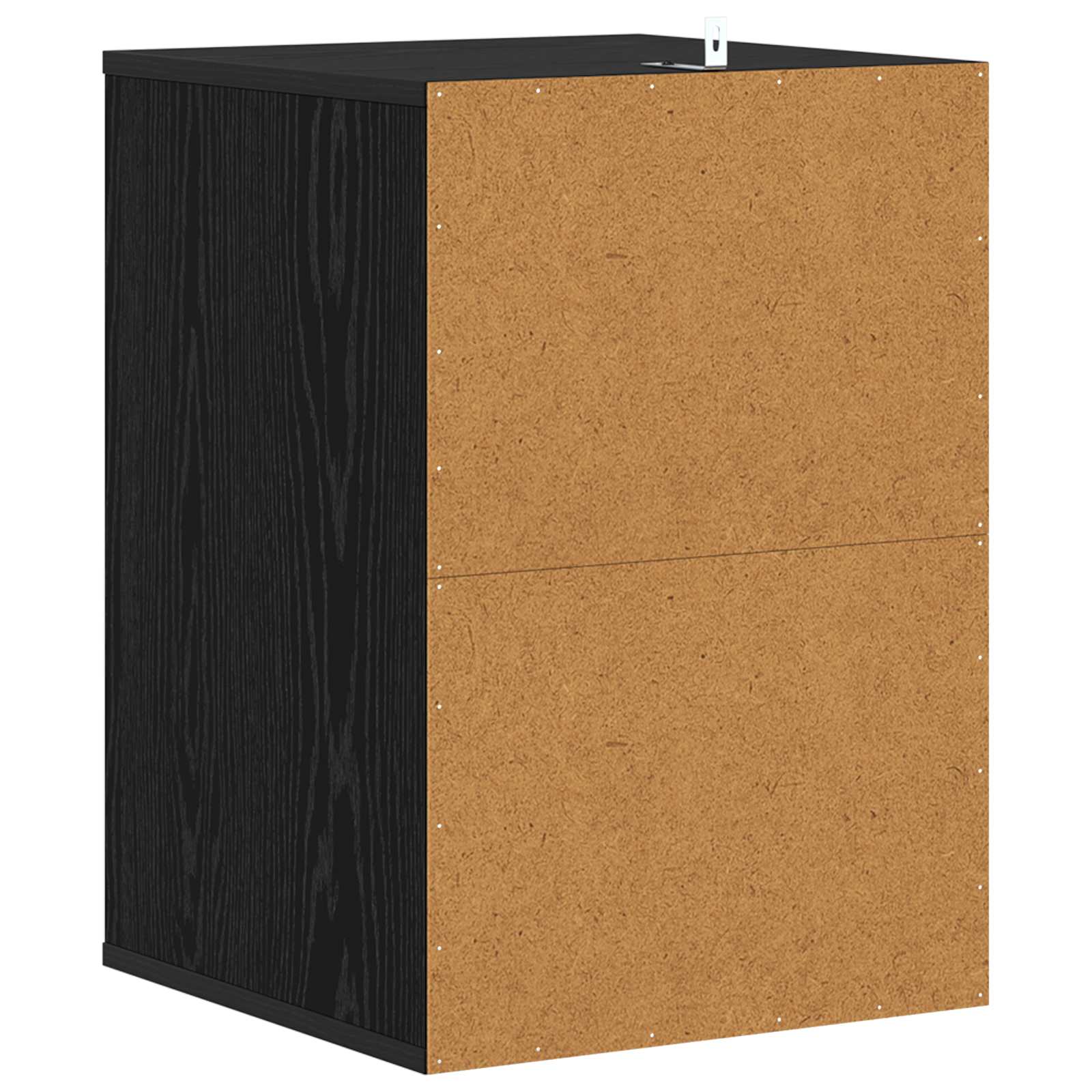 Schubladenschrank 3-Schublade Schwarz Eichen-Optik