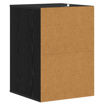 Schubladenschrank 3-Schublade Schwarz Eichen-Optik