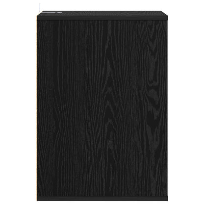 Schubladenschrank 3-Schublade Schwarz Eichen-Optik