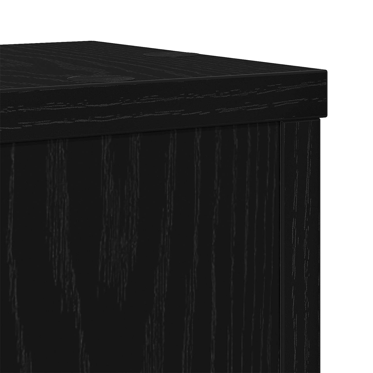 Pflanzenständer 2 Stk. Schwarz Eichen-Optik 15 x 15 x 20 cm