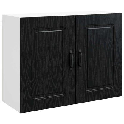 Geschirrspülerfront Kalmar Schwarz Eichen-Optik 80 x 31 x 60 cm
