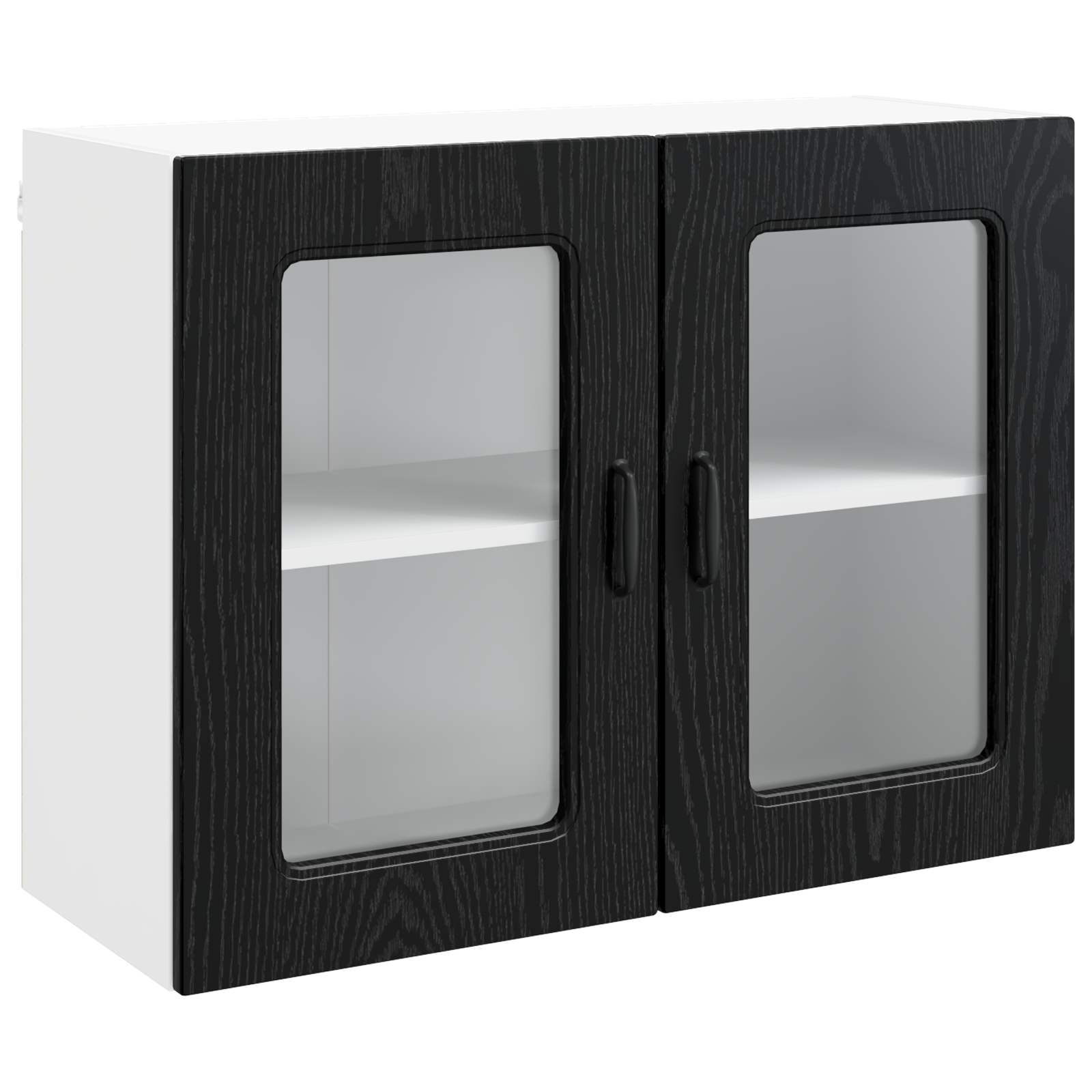 Geschirrspülerfront Kalmar Schwarz Eichen-Optik 80 x 31 x 60 cm