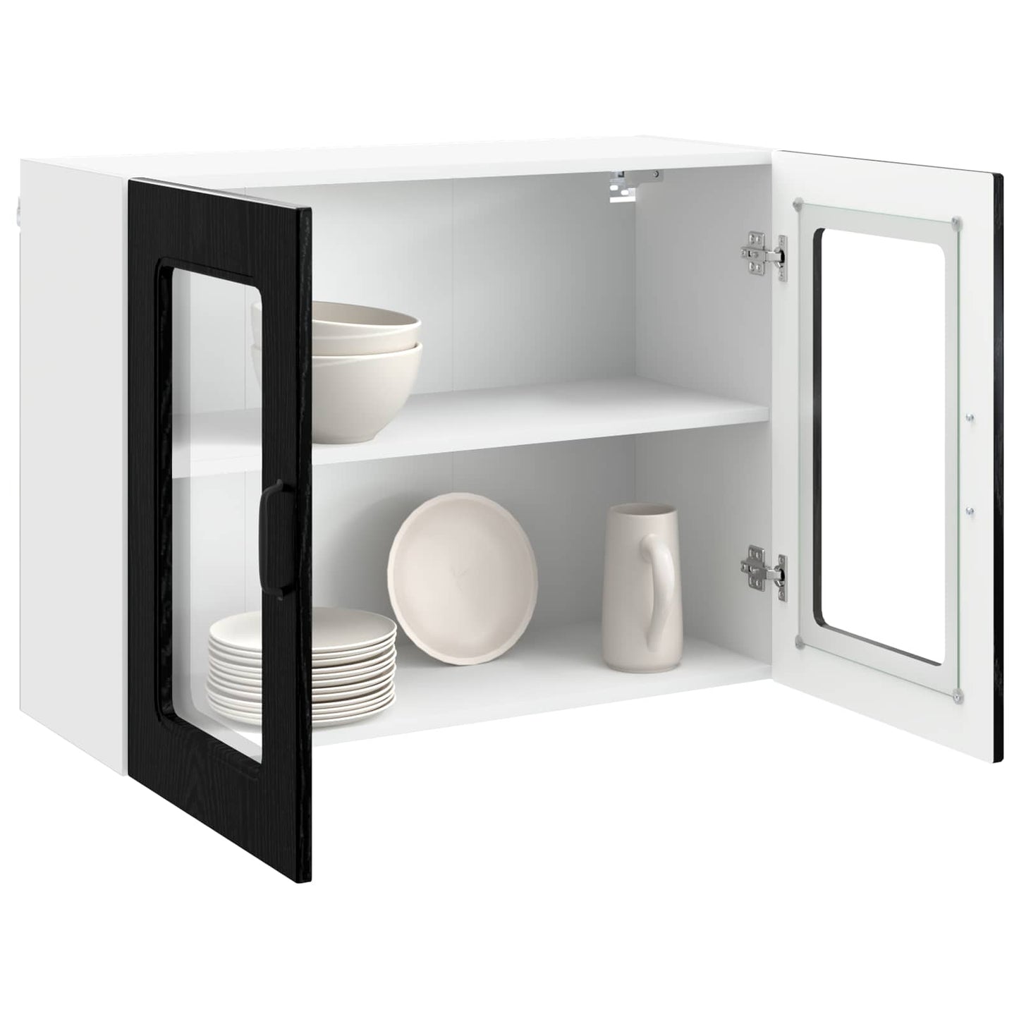 Geschirrspülerfront Kalmar Schwarz Eichen-Optik 80 x 31 x 60 cm