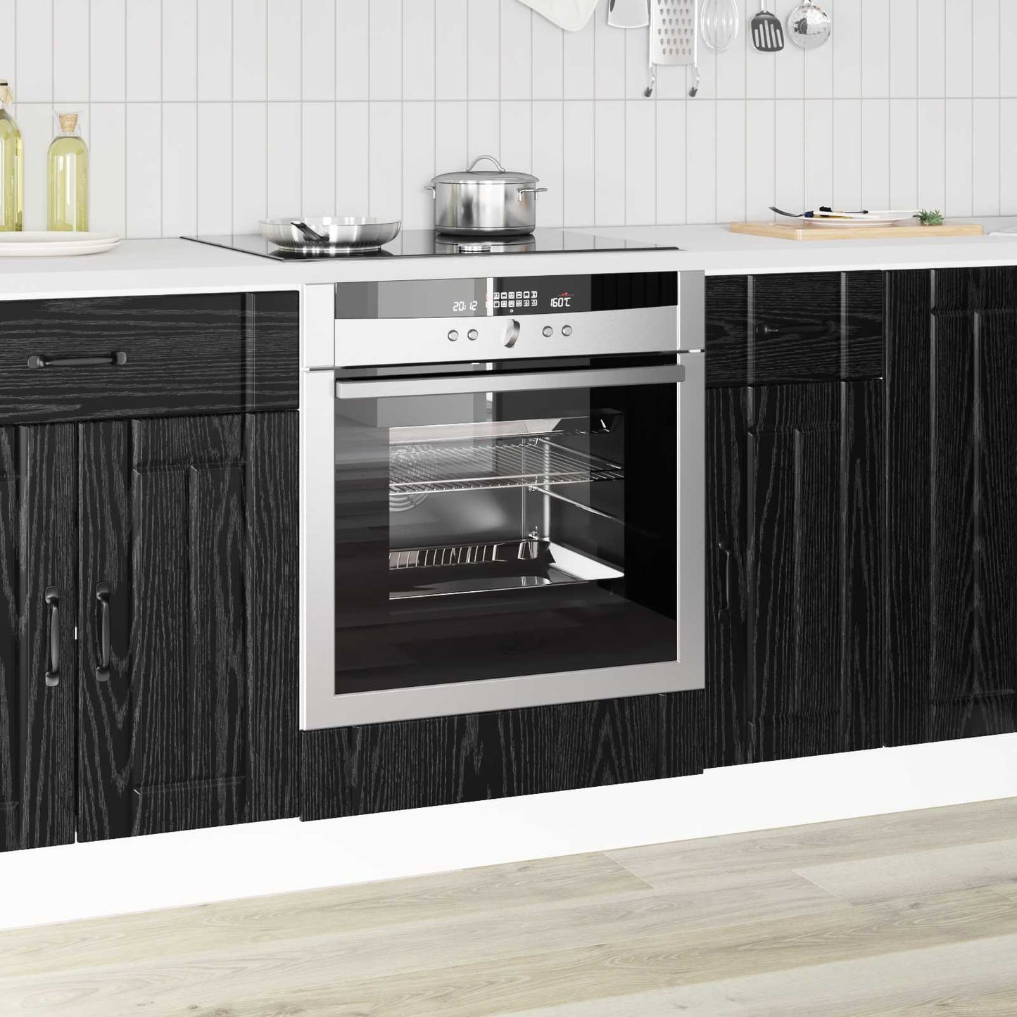 Backofenschrank LUCCA Schwarze Eiche 60 x 46 x 81,5 cm