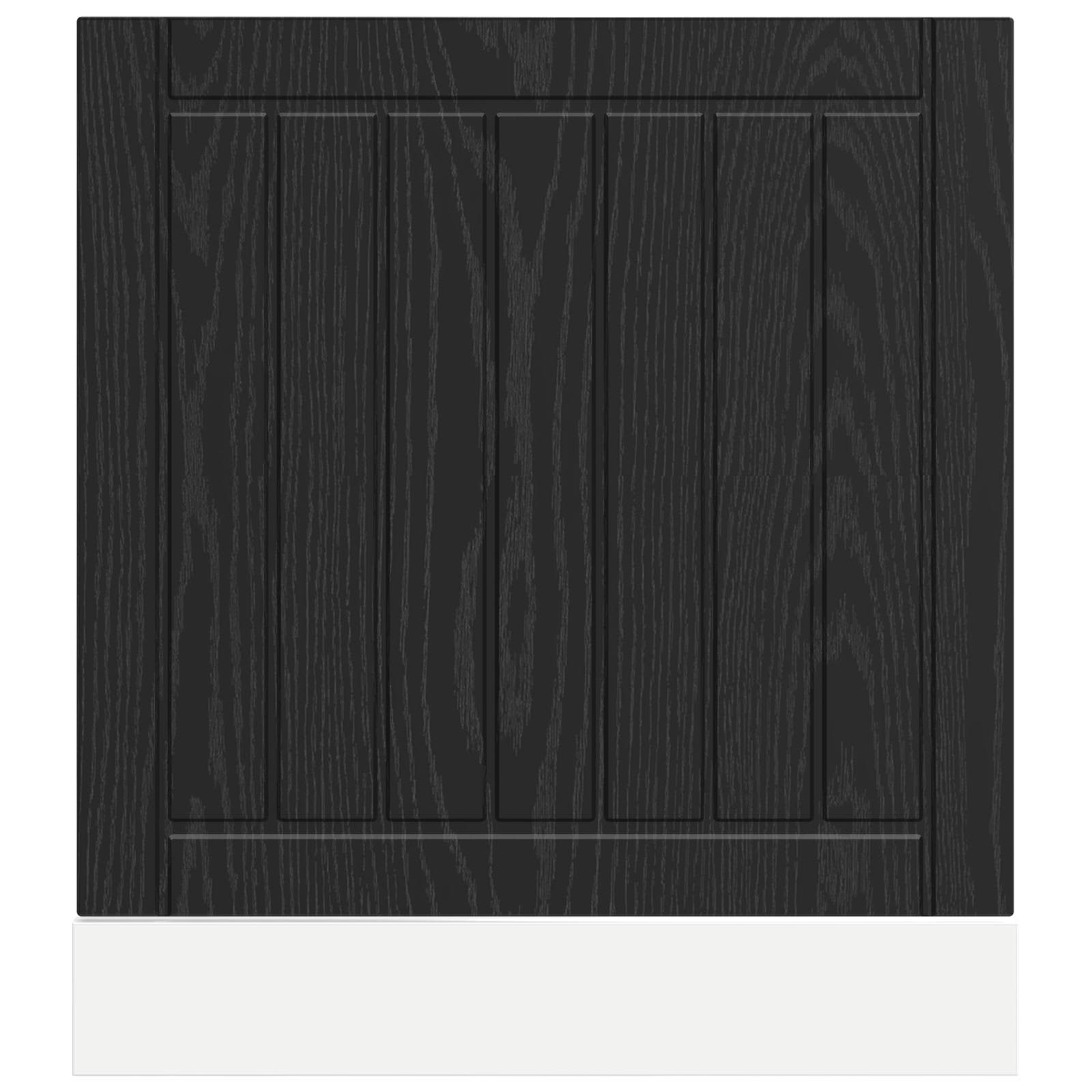 Geschirrspülerfront LUCCA Schwarze Eiche 60 x 1,5 x 57 cm