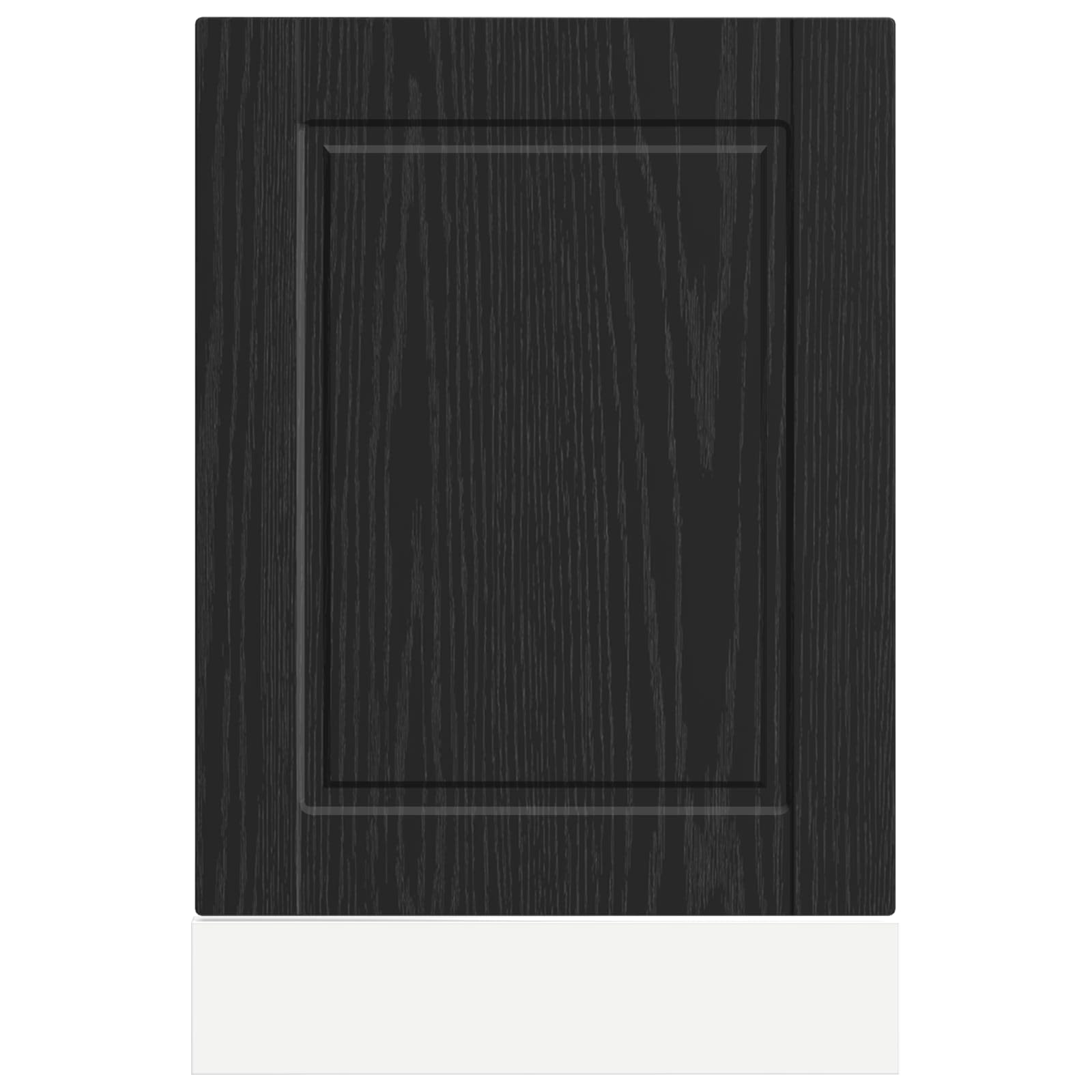 Geschirrspülerfront PORTO Schwarz Eichen-Optik 45 x 1,5 x 57 cm