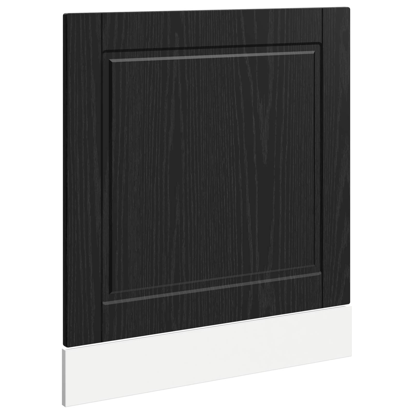 Geschirrspülerfront PORTO Schwarz Eichen-Optik 60 x 1,5 x 57 cm