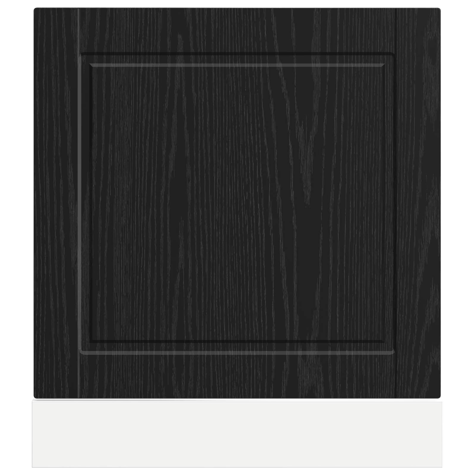 Geschirrspülerfront PORTO Schwarz Eichen-Optik 60 x 1,5 x 57 cm