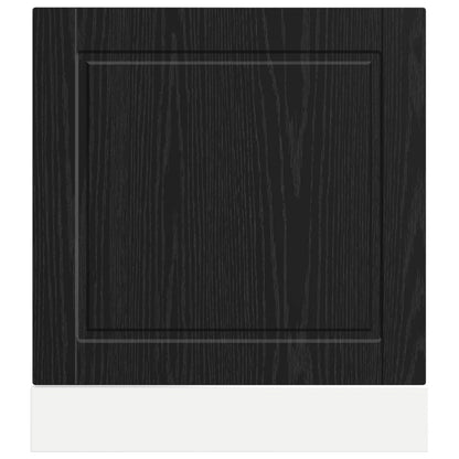 Geschirrspülerfront PORTO Schwarz Eichen-Optik 60 x 1,5 x 57 cm