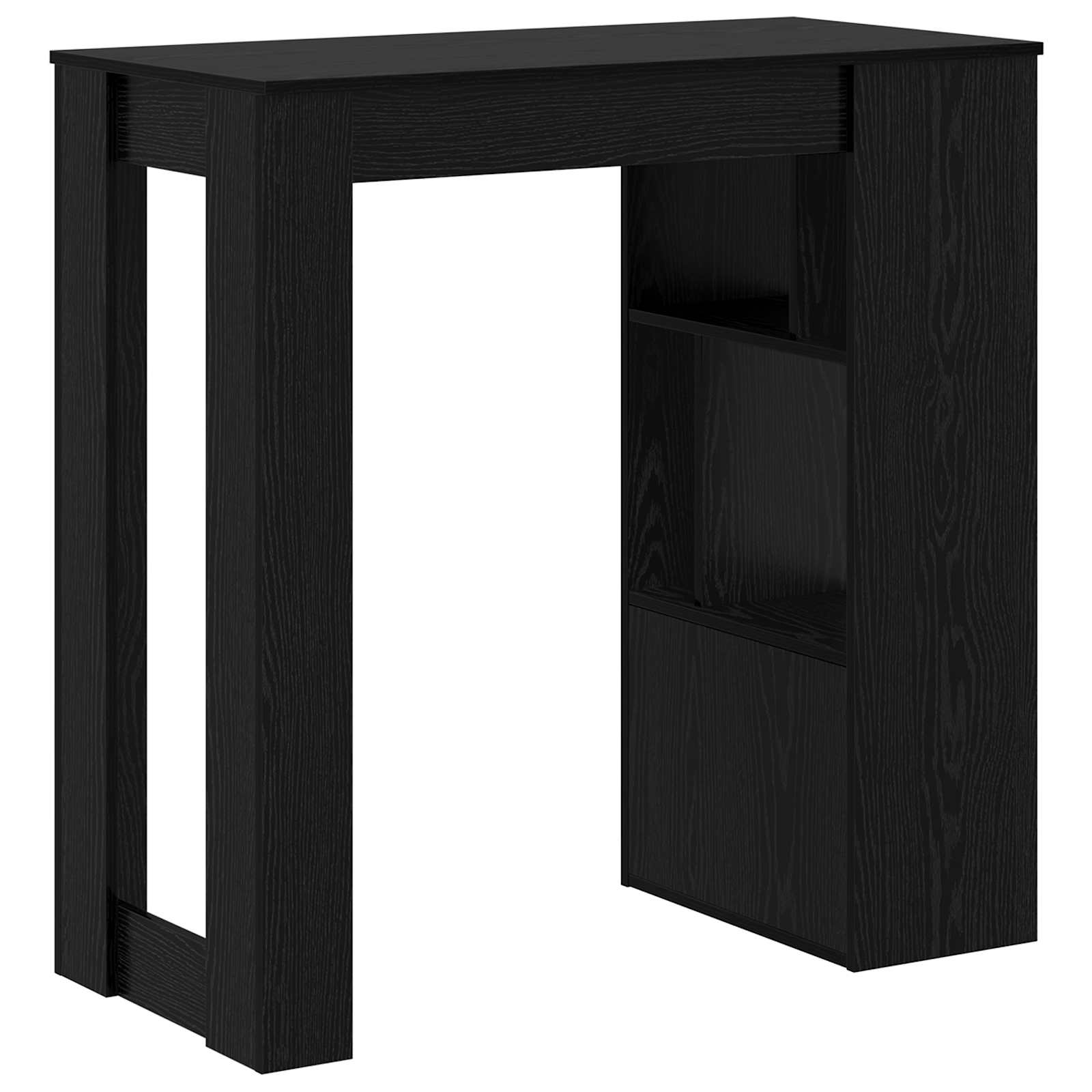 Bartisch 102 x 50 x 103,5 cm Holzwerkstoff Schwarz Eichen-Optik