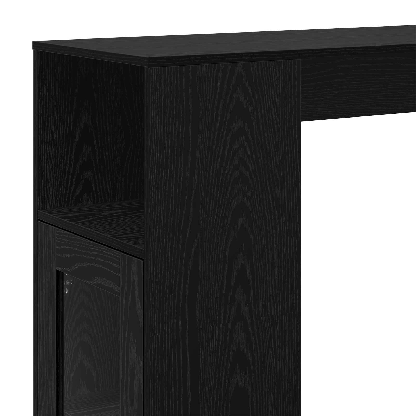 Bartisch 101 x 40 x 103,5 cm Holzwerkstoff Schwarz Eichen-Optik