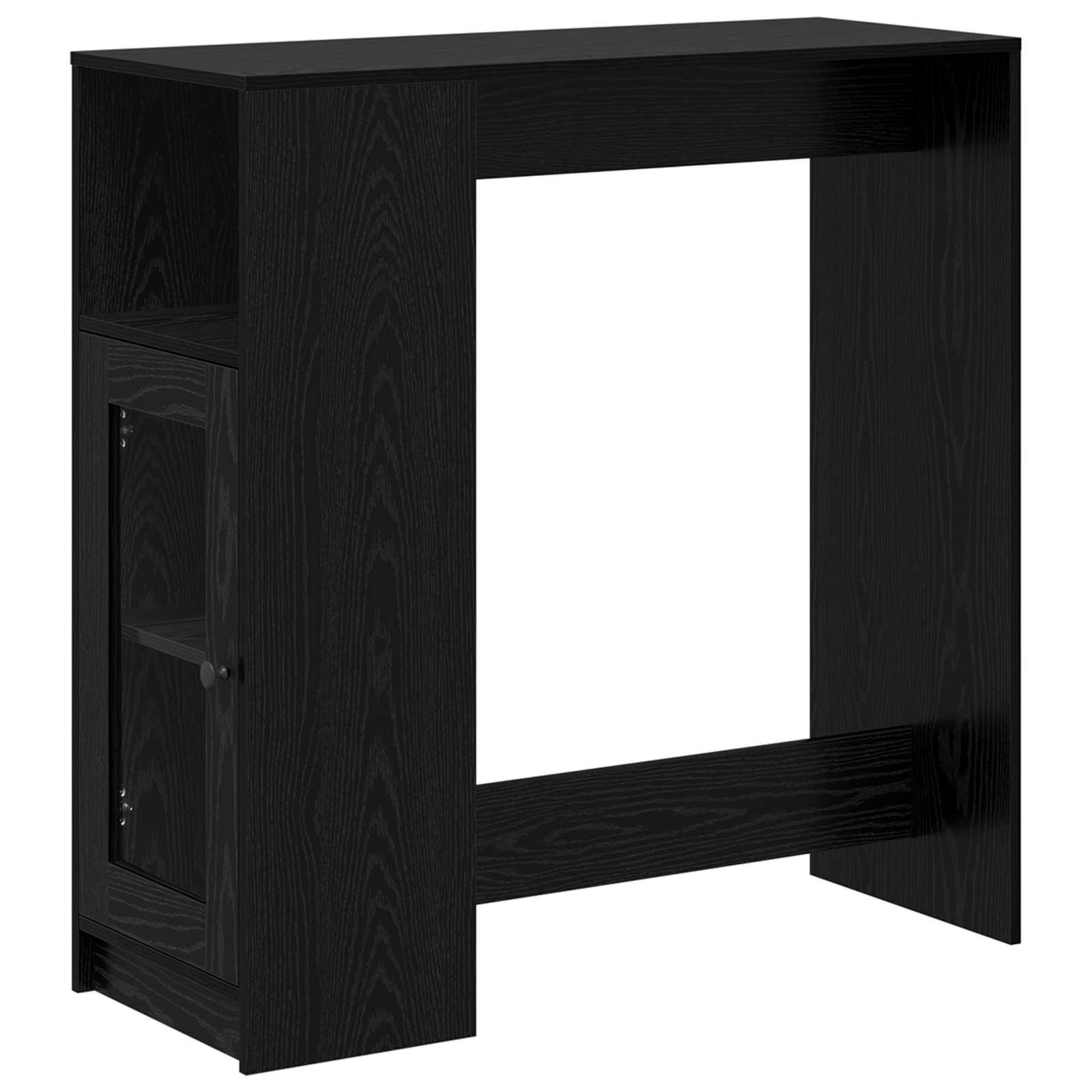 Bartisch 101 x 40 x 103,5 cm Holzwerkstoff Schwarz Eichen-Optik