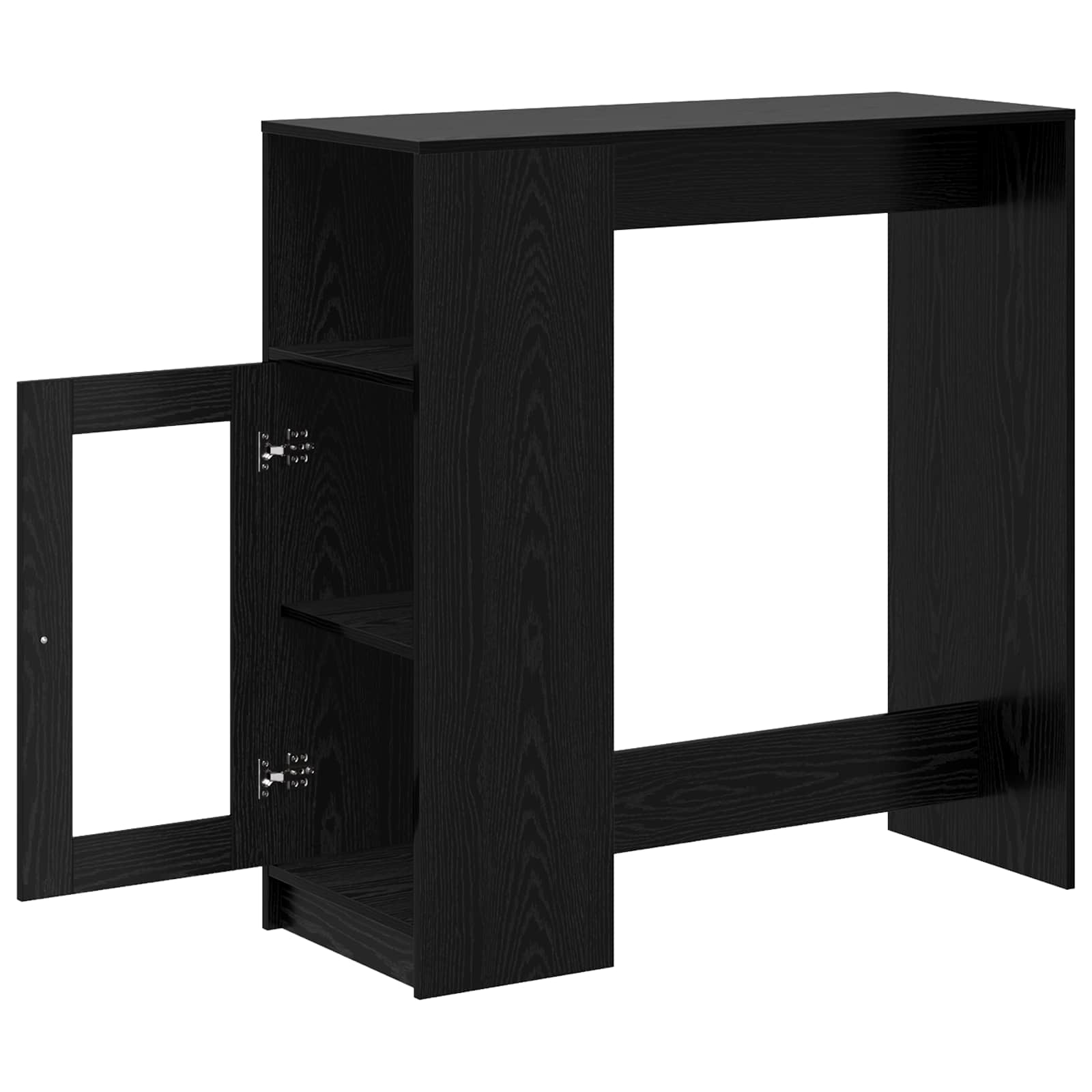 Bartisch 101 x 40 x 103,5 cm Holzwerkstoff Schwarz Eichen-Optik