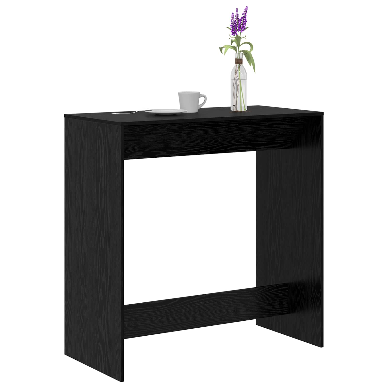 Bartisch 102 x 50 x 103,5 cm Holzwerkstoff Schwarz Eichen-Optik