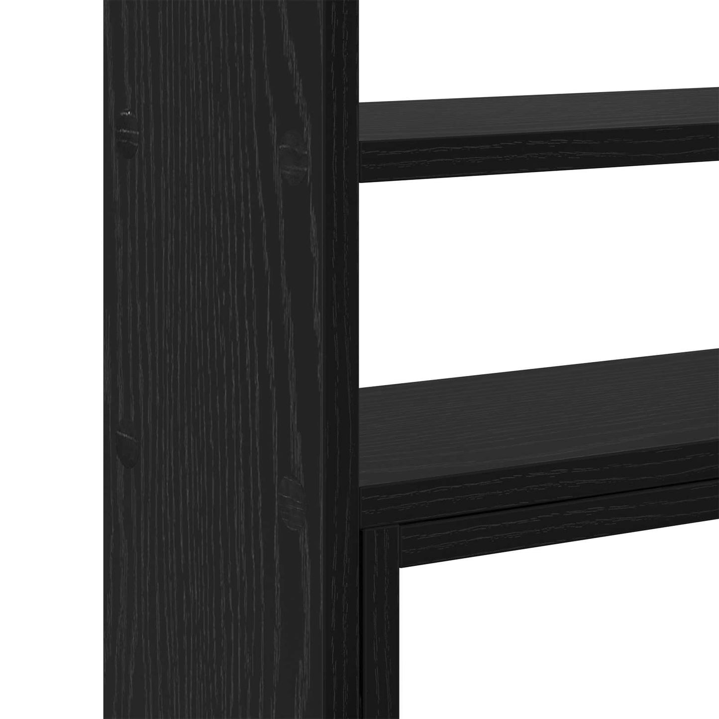 Monitor Schreibtischständer Schwarz Eichen-Optik Holzwerkstoff