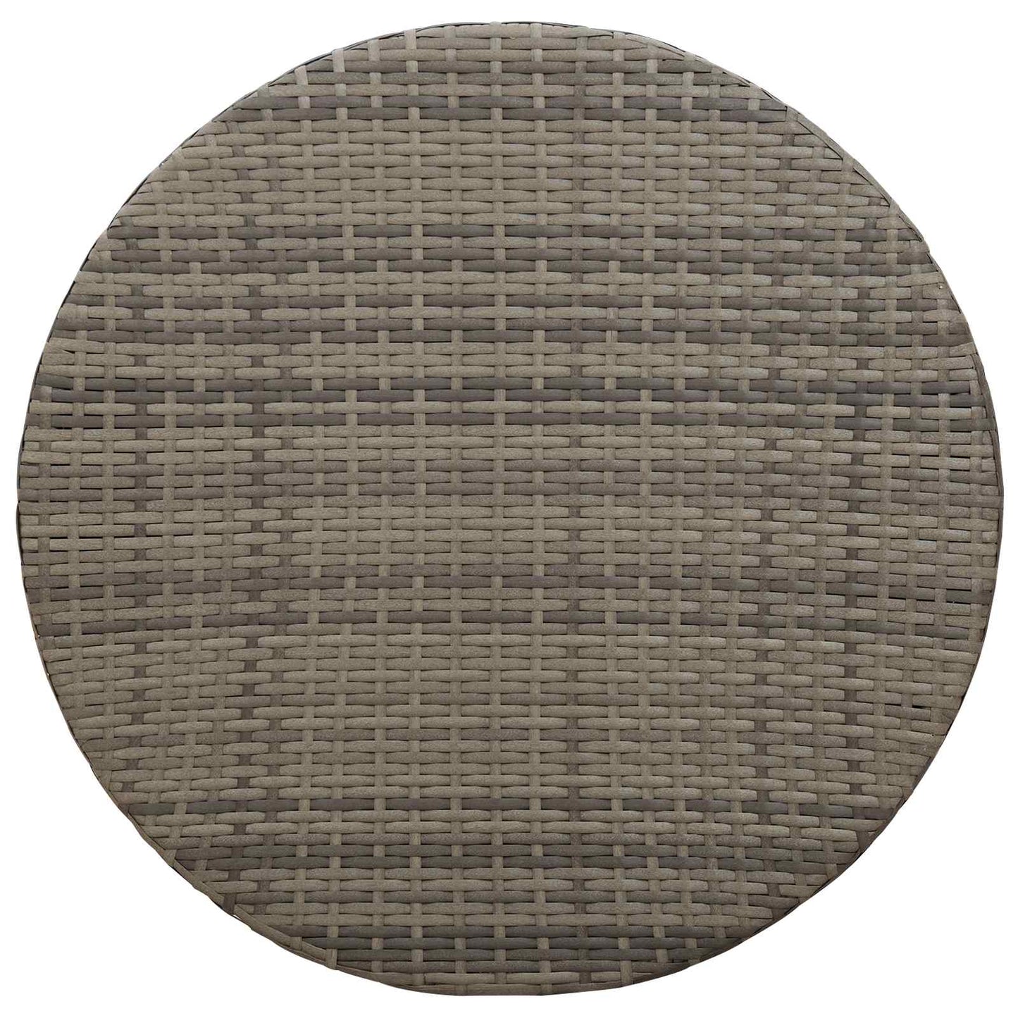 Couchtisch für draußen Grau Ø 68 x 30 cm Poly-Rattan