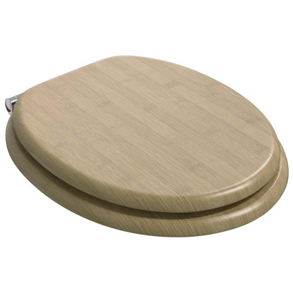 Toilettensitz 2 pcs Heller Bambusfarbton 44 x 38 cm