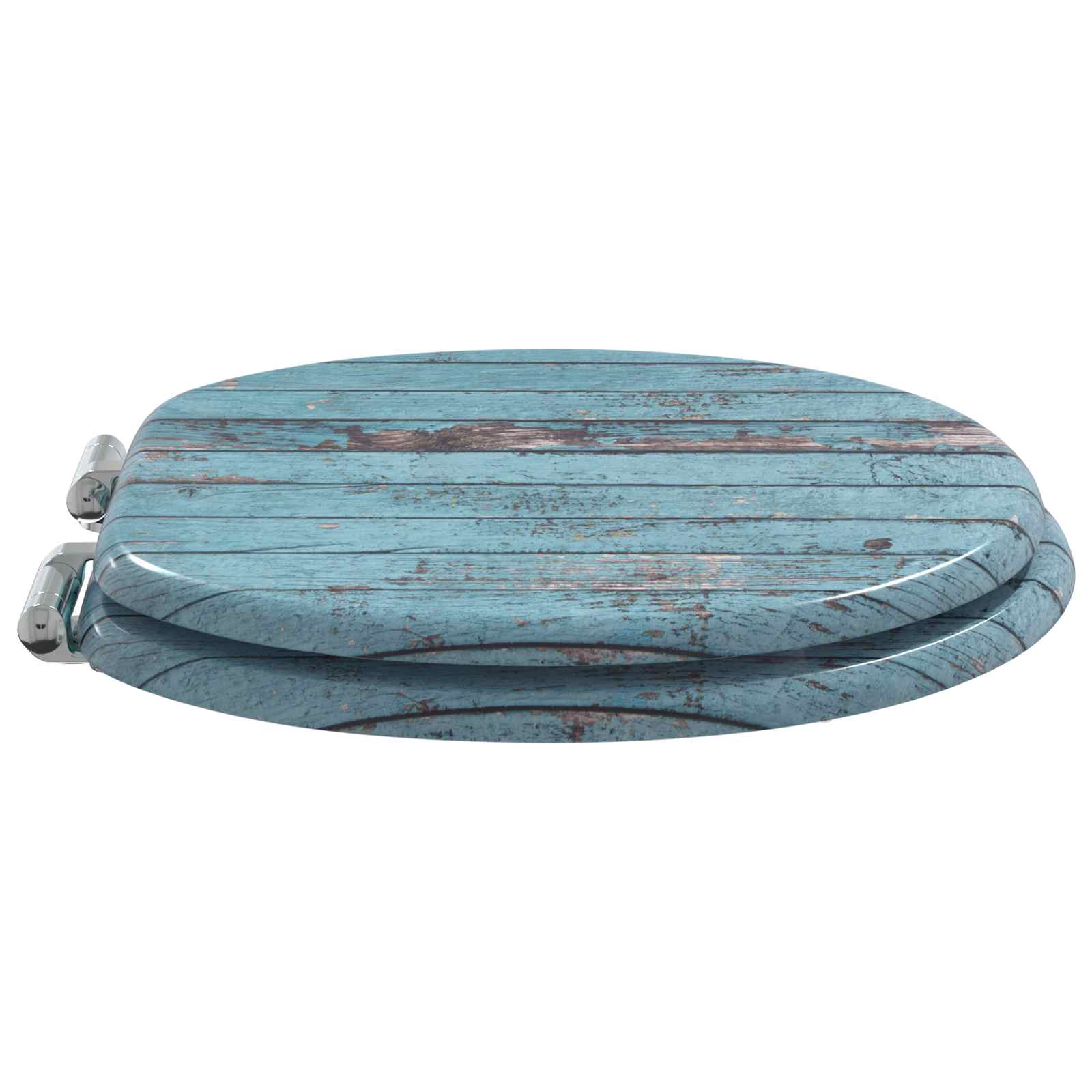 Soft-Close Toilet Seat 2 stk. Blau 44 x 38 cm MDF-Platte