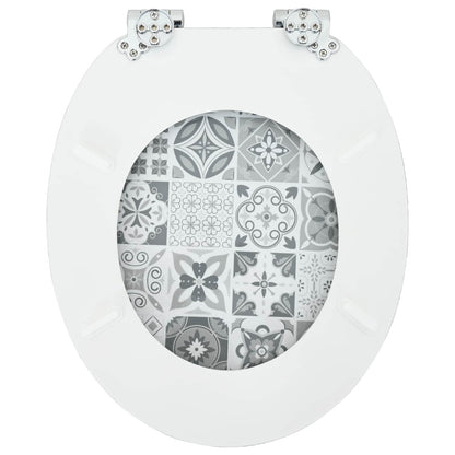 Toilettensitz 2 pcs Blau und Weiß Porzellan 44 x 38 cm