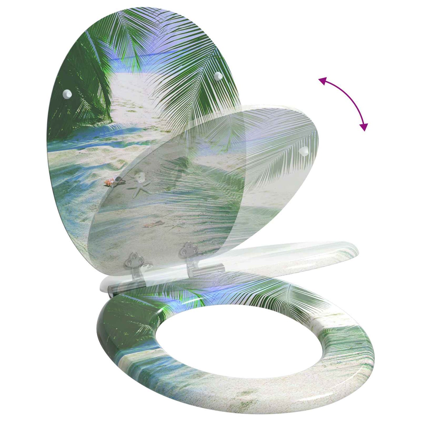 Soft-Close Toilet Seat 2 stk. Grün 44 x 38 cm MDF-Platte