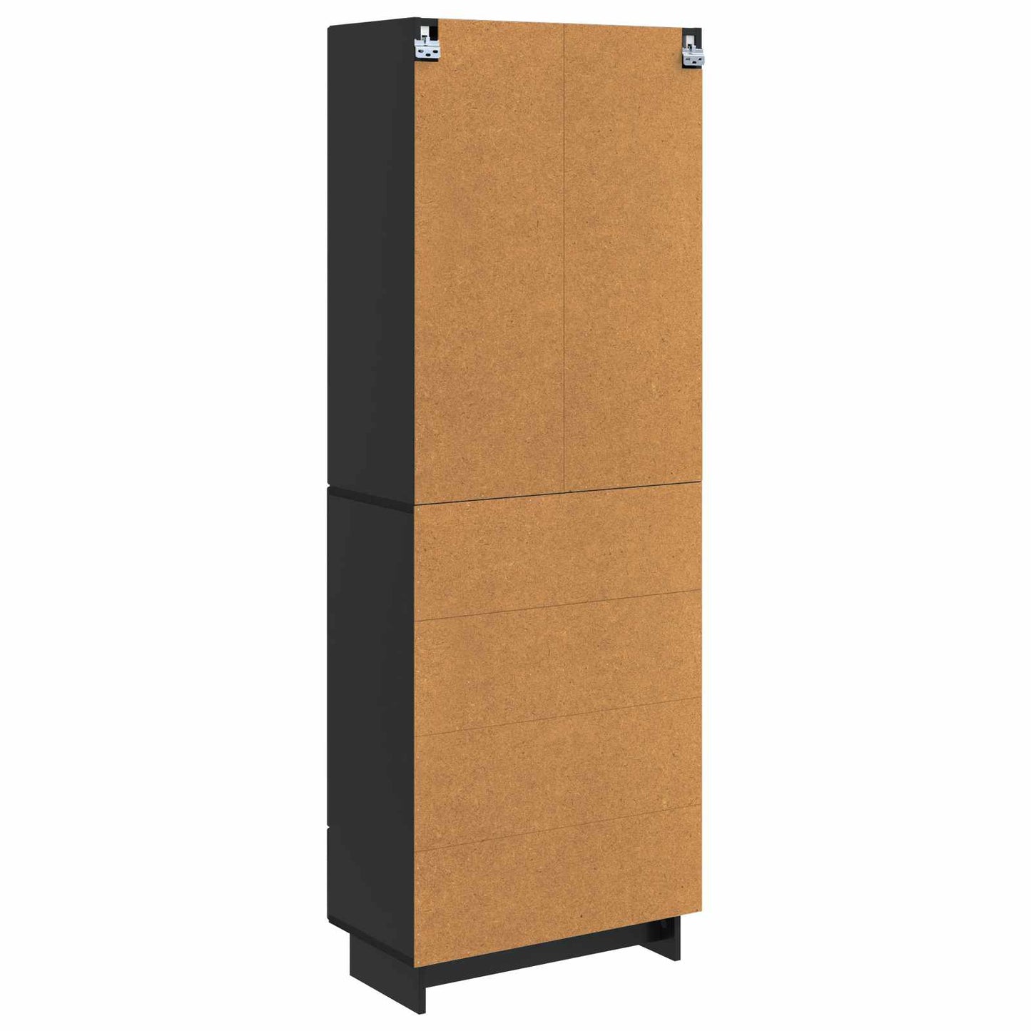 Schrankset 2 pcs Schwarz 66 x 34,5 x 95 cm Holzwerkstoff